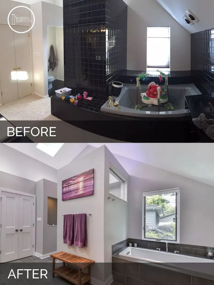 Before and After Master Bathroom Remodel Sebring…