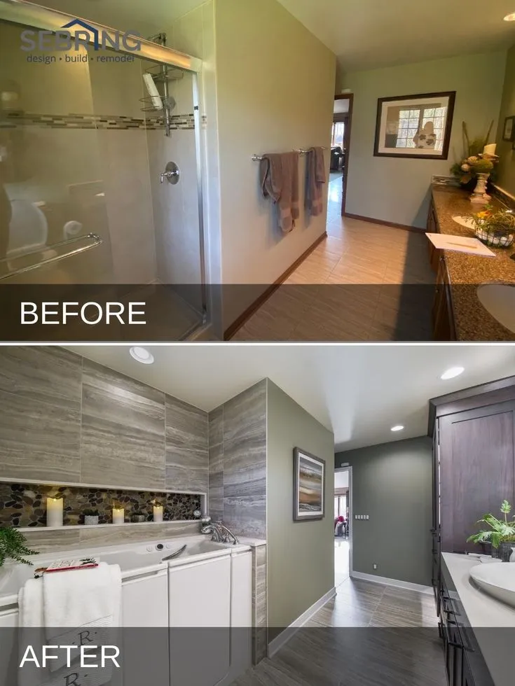 Mark Karens Hall Bathroom Before After… 1