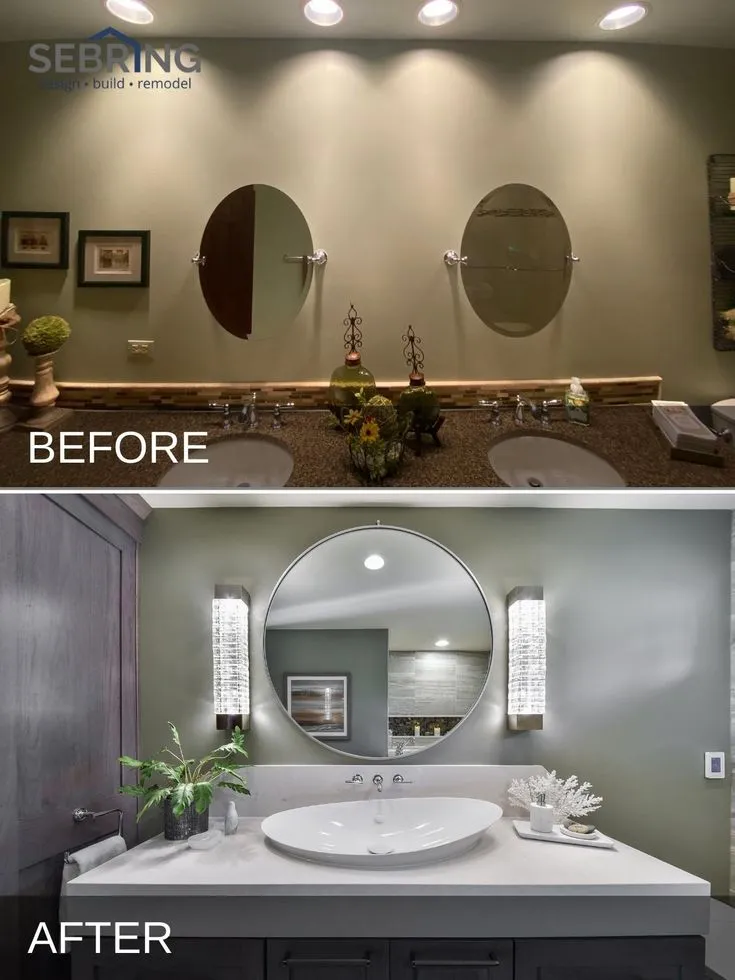 Mark Karens Hall Bathroom Before After…