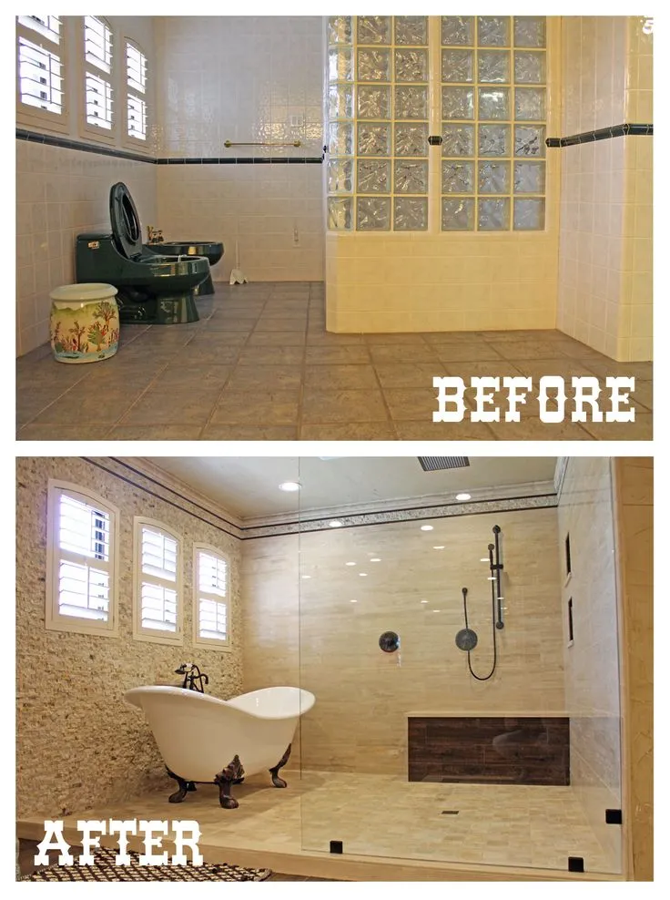 Master bathroom remodel before and after home…